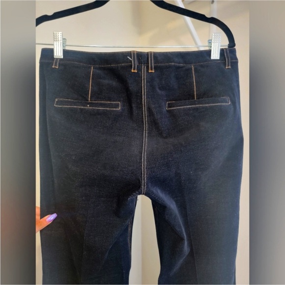 Theory Velvet Denim-Type Flare Pants - Picture 4 of 6